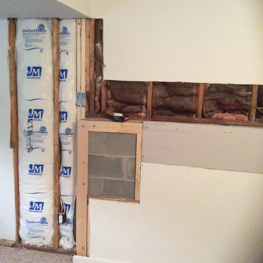 Wall insulation replacement during Contents Cleaning & Restoration in Rusk